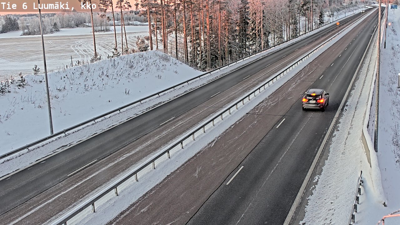 Kelikamerat Kuva Tie 6 Luumäki, kirkko, Luumäki, Etelä-Karjala