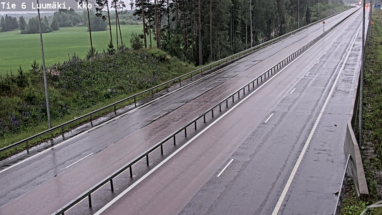 Kelikamerat Kuva Tie 6 Luumäki, kirkko, Luumäki, Etelä-Karjala