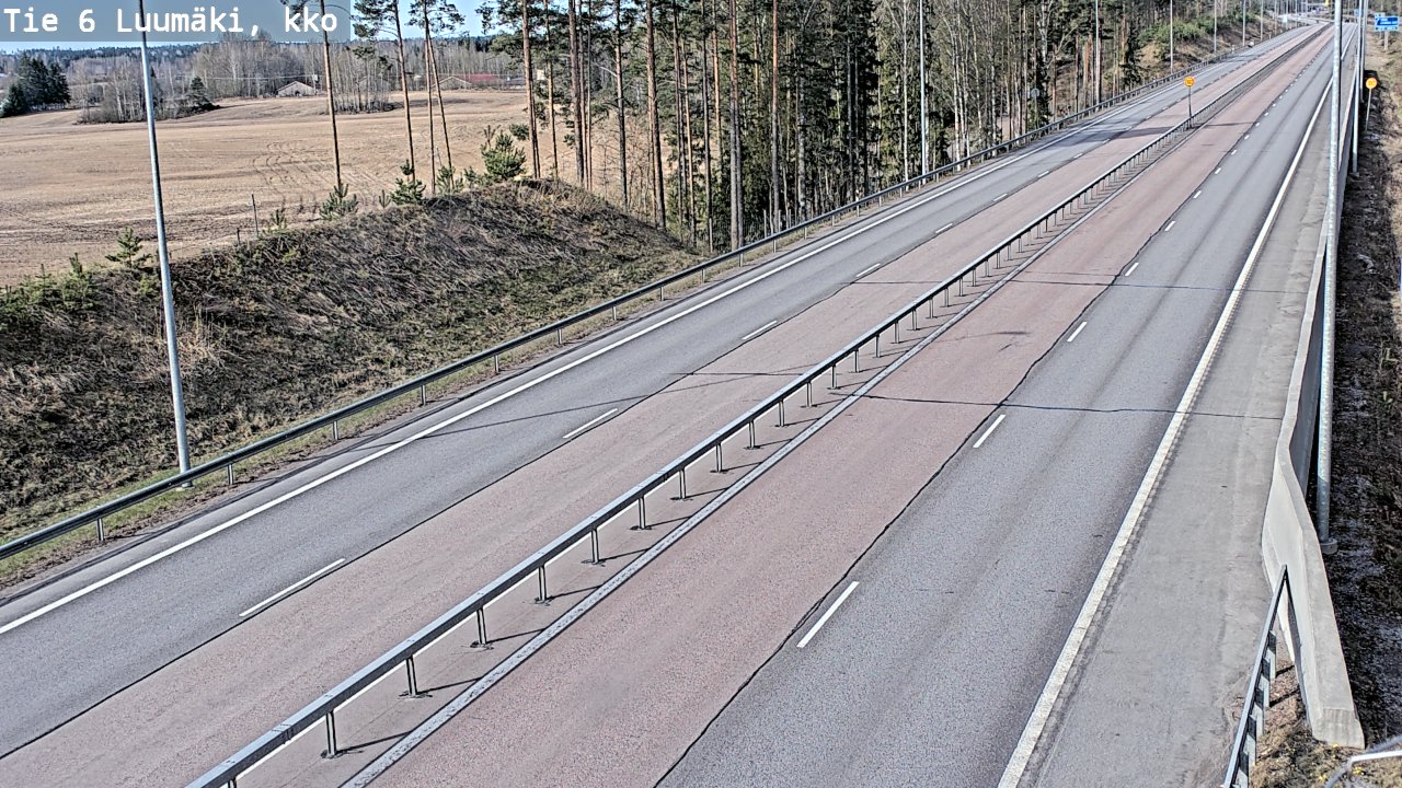 Kelikamerat Kuva Tie 6 Luumäki, kirkko, Luumäki, Etelä-Karjala