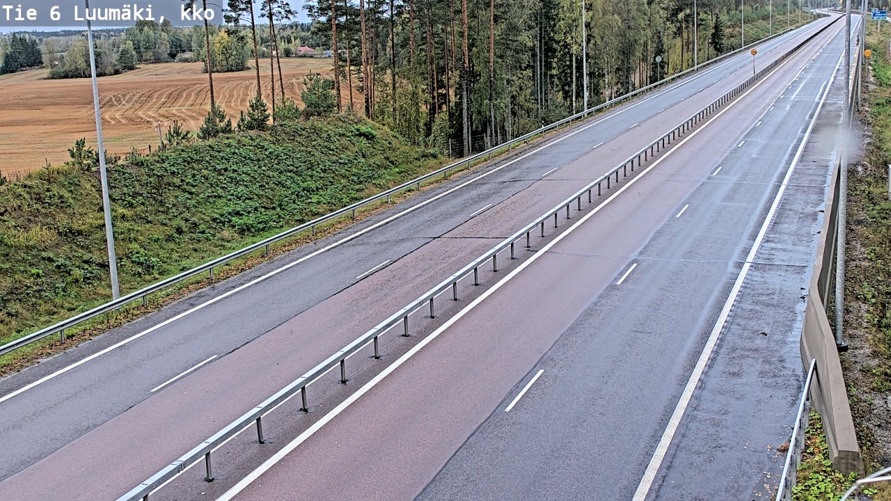 Kelikamerat Kuva Tie 6 Luumäki, kirkko, Luumäki, Etelä-Karjala
