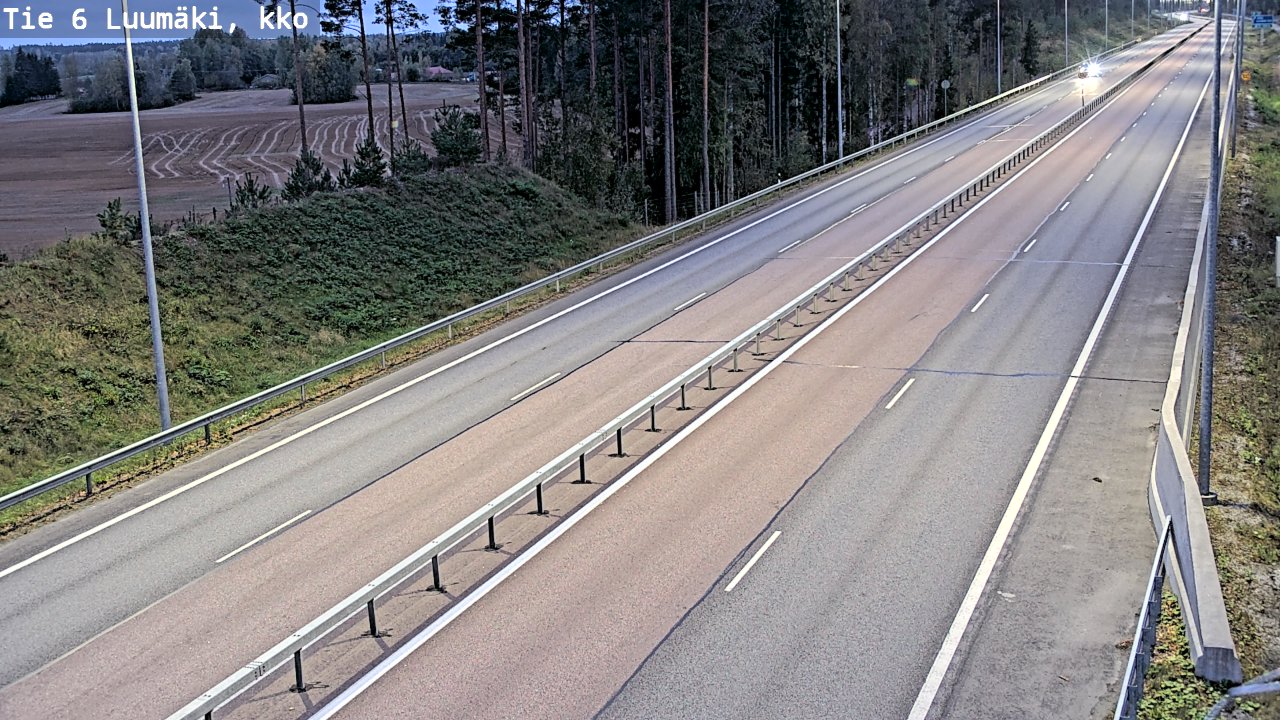 Kelikamerat Kuva Tie 6 Luumäki, kirkko, Luumäki, Etelä-Karjala