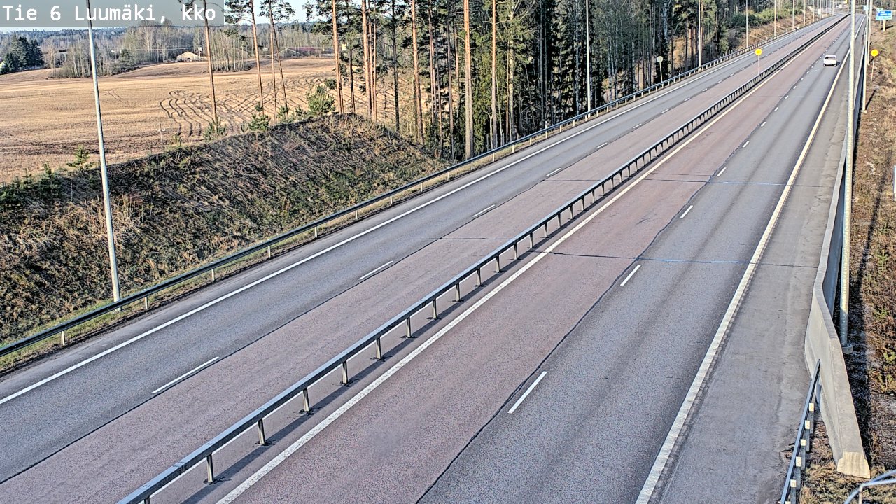 Weather Camera Image Road 6 Luumäki, kirkko, Luumäki, Etelä-Karjala