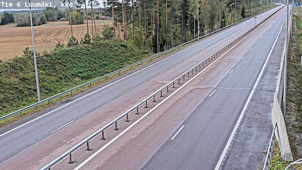 Weather Camera Image Road 6 Luumäki, kirkko, Luumäki, Etelä-Karjala