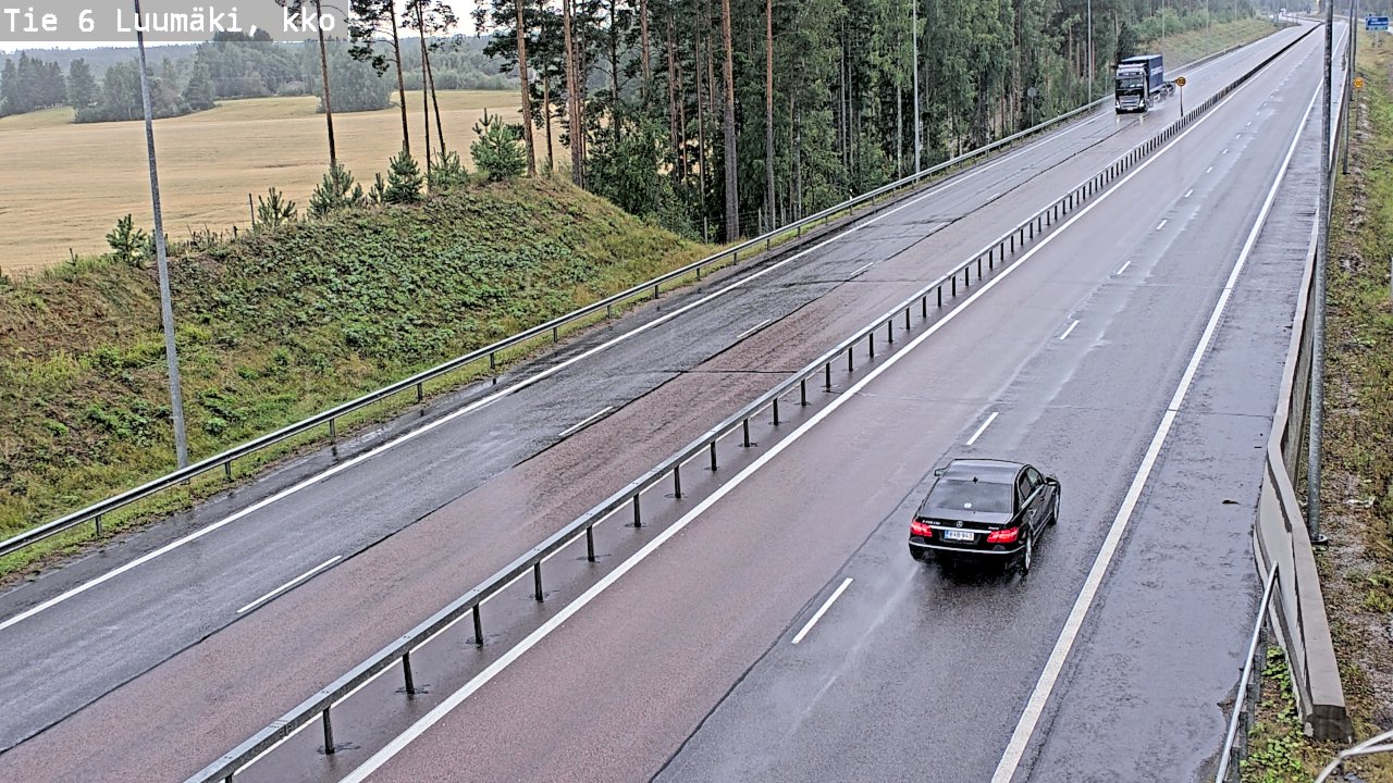 Kelikamerat Kuva Tie 6 Luumäki, kirkko, Luumäki, Etelä-Karjala