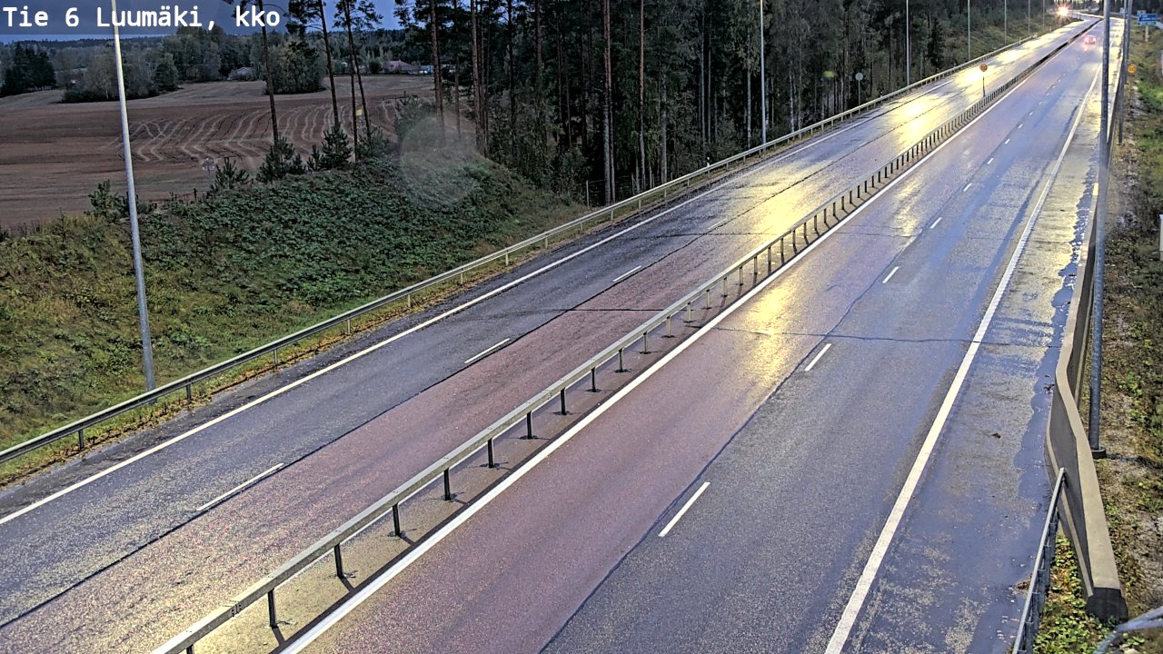 Kelikamerat Kuva Tie 6 Luumäki, kirkko, Luumäki, Etelä-Karjala