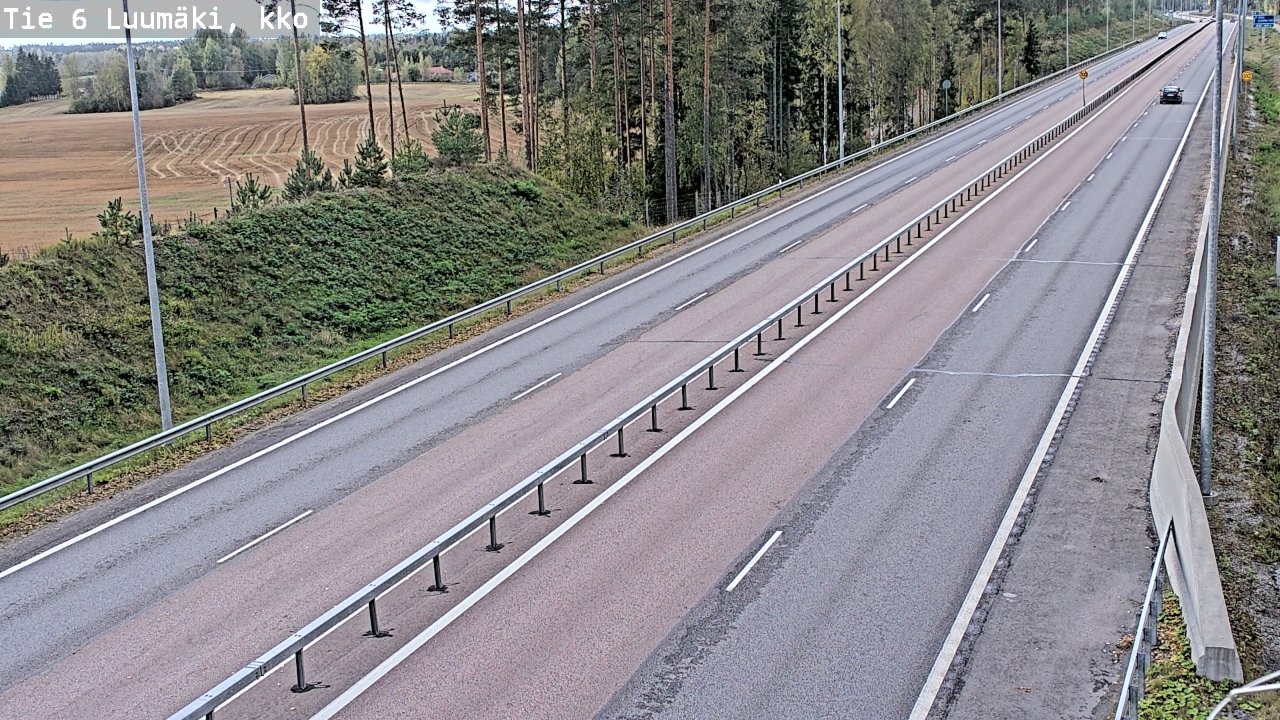 Weather Camera Image Road 6 Luumäki, kirkko, Luumäki, Etelä-Karjala