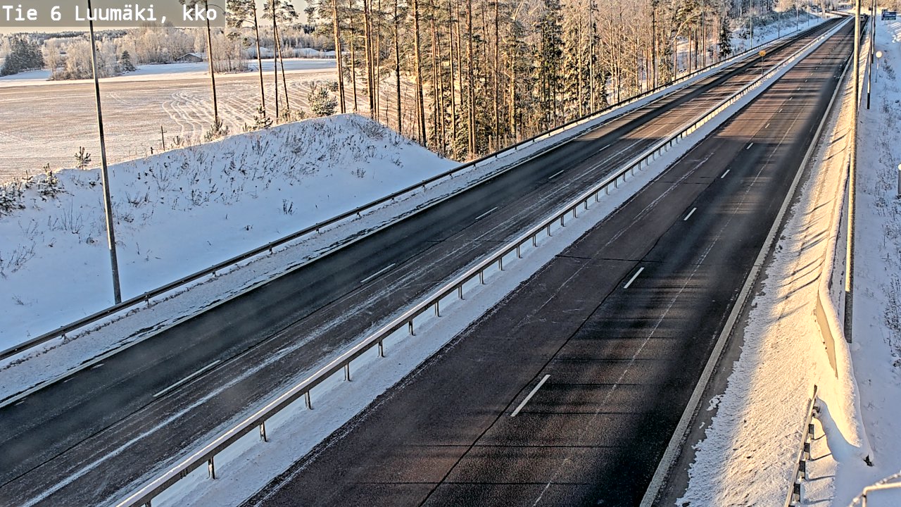 Kelikamerat Kuva Tie 6 Luumäki, kirkko, Luumäki, Etelä-Karjala