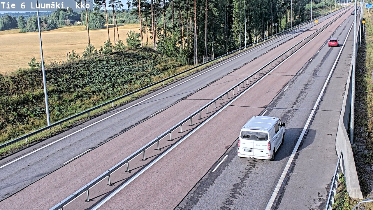 Weather Camera Image Road 6 Luumäki, kirkko, Luumäki, Etelä-Karjala