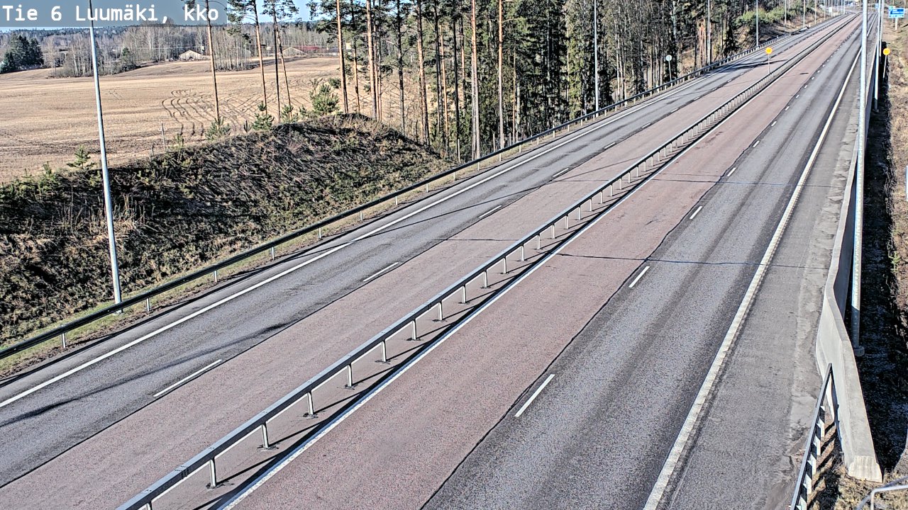 Kelikamerat Kuva Tie 6 Luumäki, kirkko, Luumäki, Etelä-Karjala