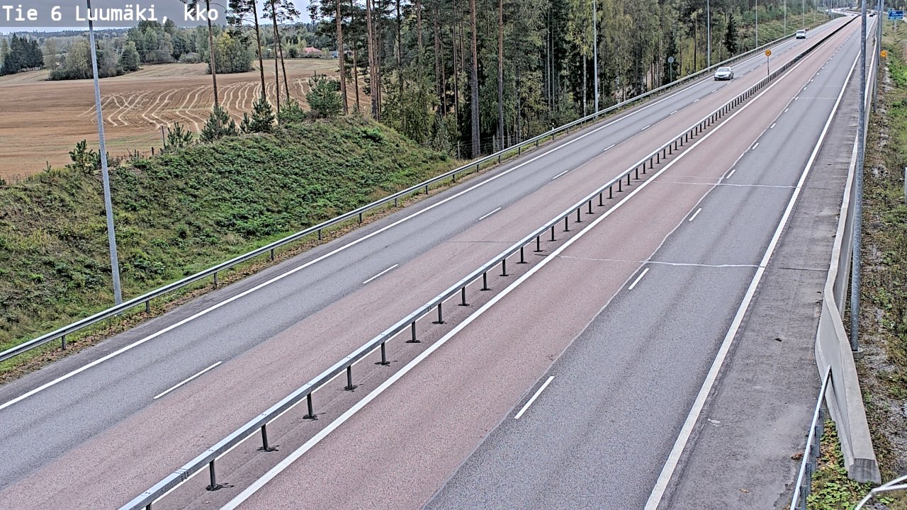 Kelikamerat Kuva Tie 6 Luumäki, kirkko, Luumäki, Etelä-Karjala