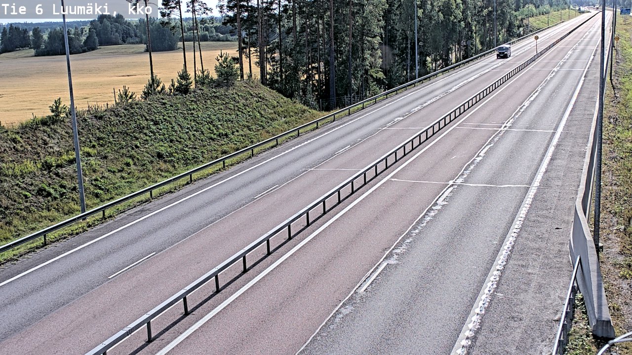 Kelikamerat Kuva Tie 6 Luumäki, kirkko, Luumäki, Etelä-Karjala