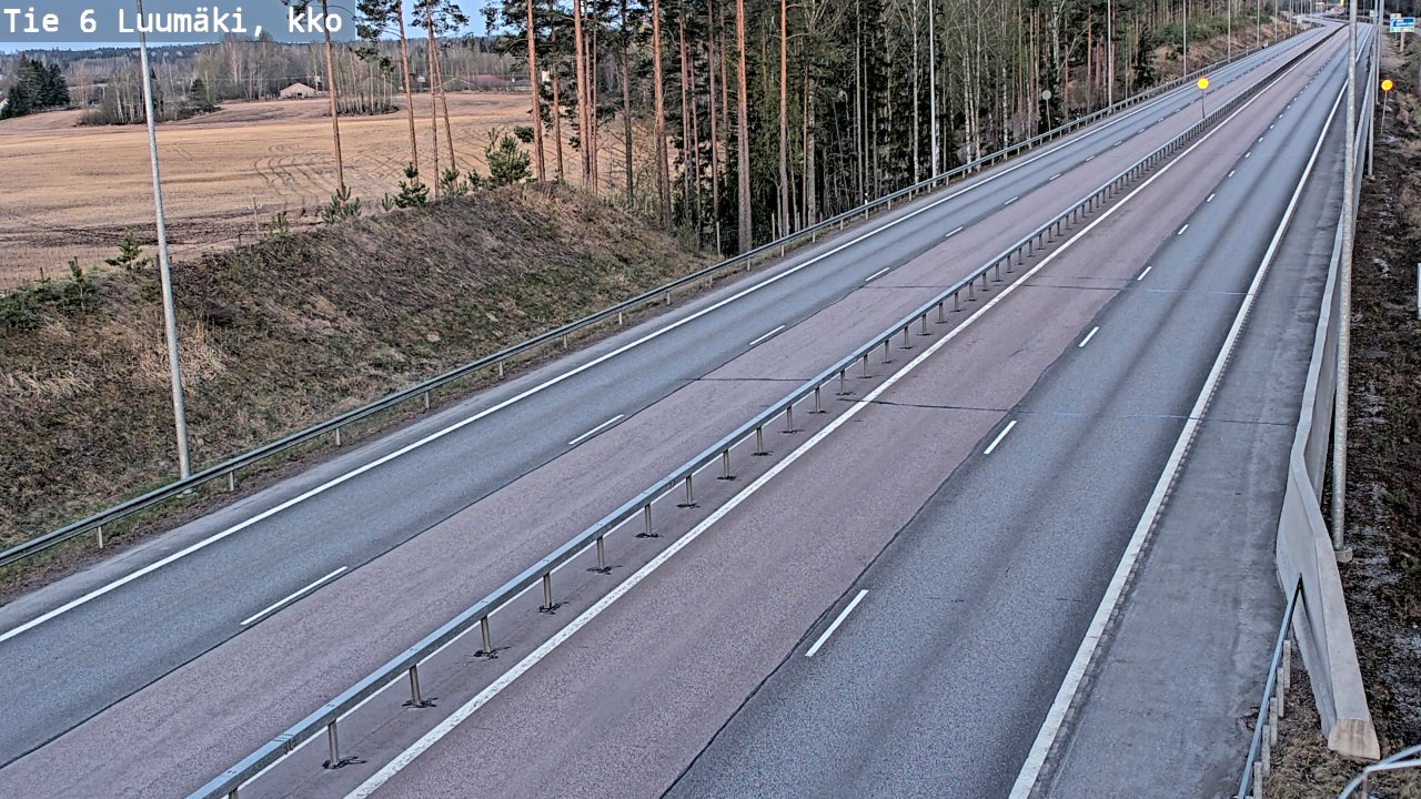 Weather Camera Image Road 6 Luumäki, kirkko, Luumäki, Etelä-Karjala