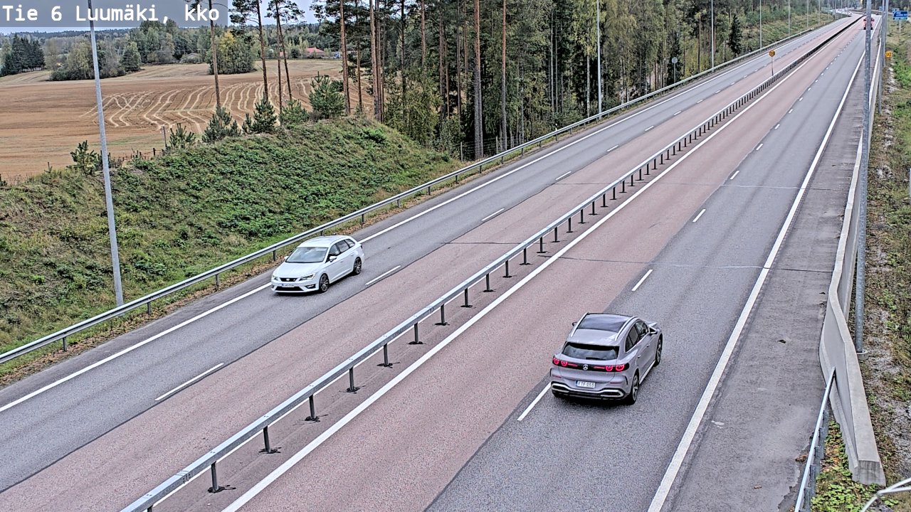 Kelikamerat Kuva Tie 6 Luumäki, kirkko, Luumäki, Etelä-Karjala