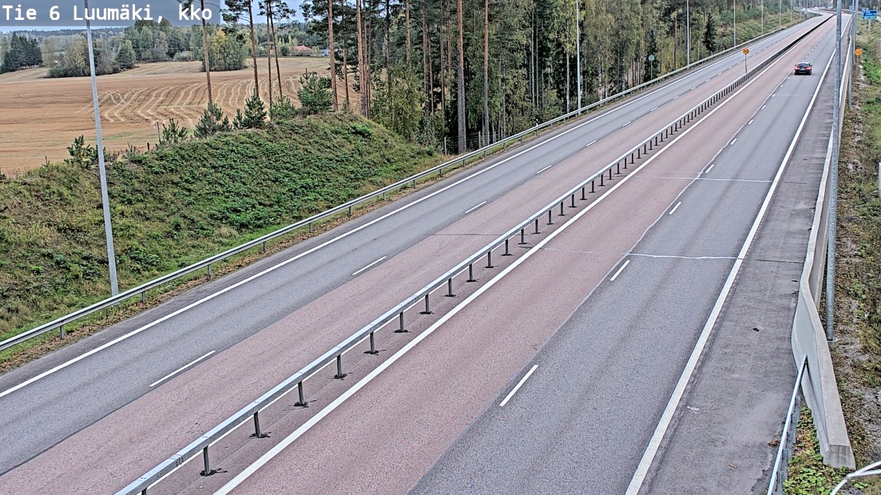 Kelikamerat Kuva Tie 6 Luumäki, kirkko, Luumäki, Etelä-Karjala