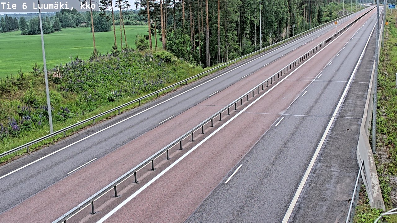 Kelikamerat Kuva Tie 6 Luumäki, kirkko, Luumäki, Etelä-Karjala