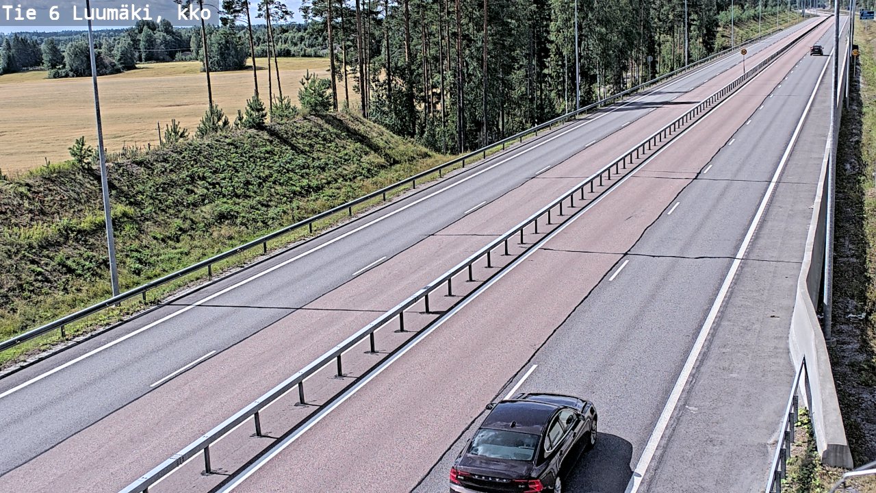 Kelikamerat Kuva Tie 6 Luumäki, kirkko, Luumäki, Etelä-Karjala