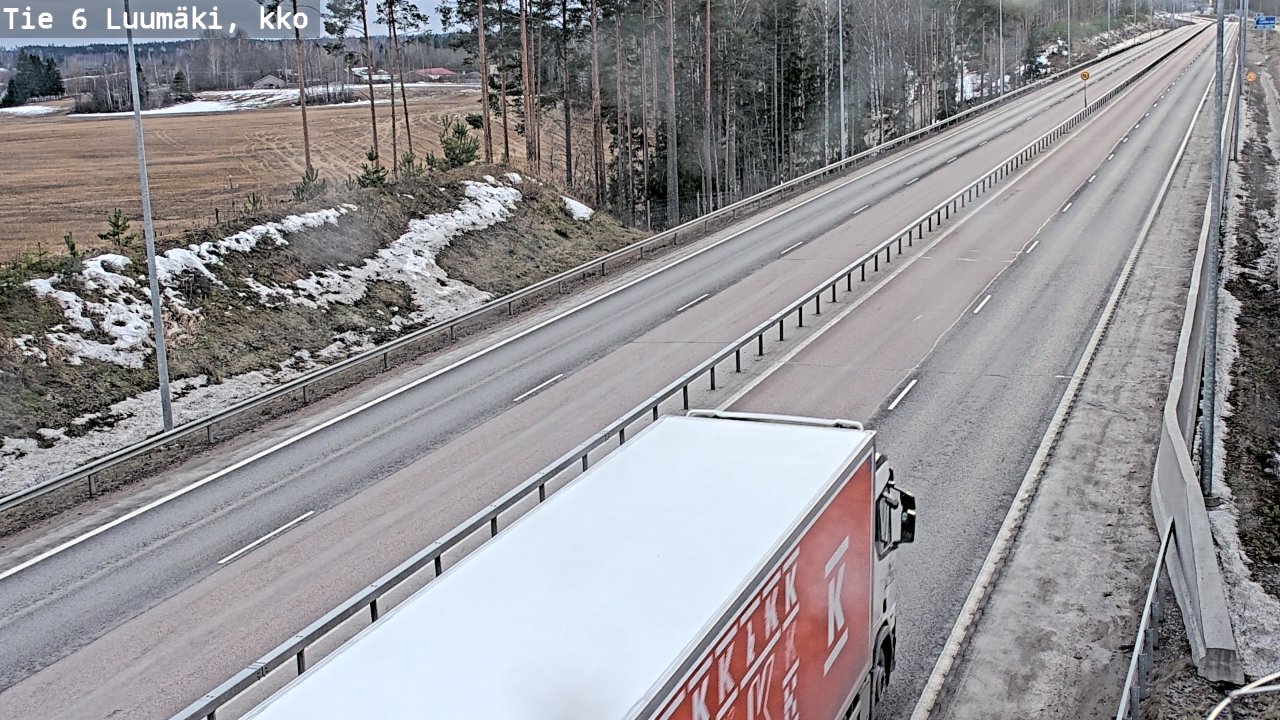 Kelikamerat Kuva Tie 6 Luumäki, kirkko, Luumäki, Etelä-Karjala