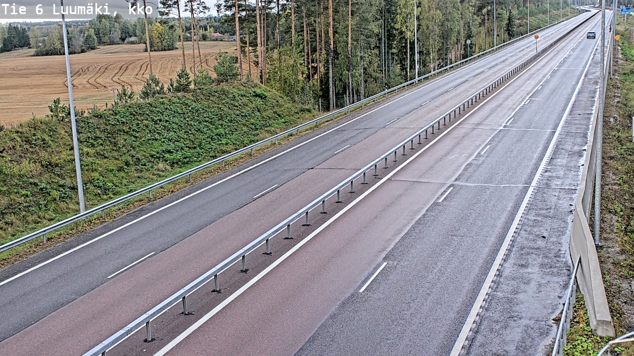 Weather Camera Image Road 6 Luumäki, kirkko, Luumäki, Etelä-Karjala