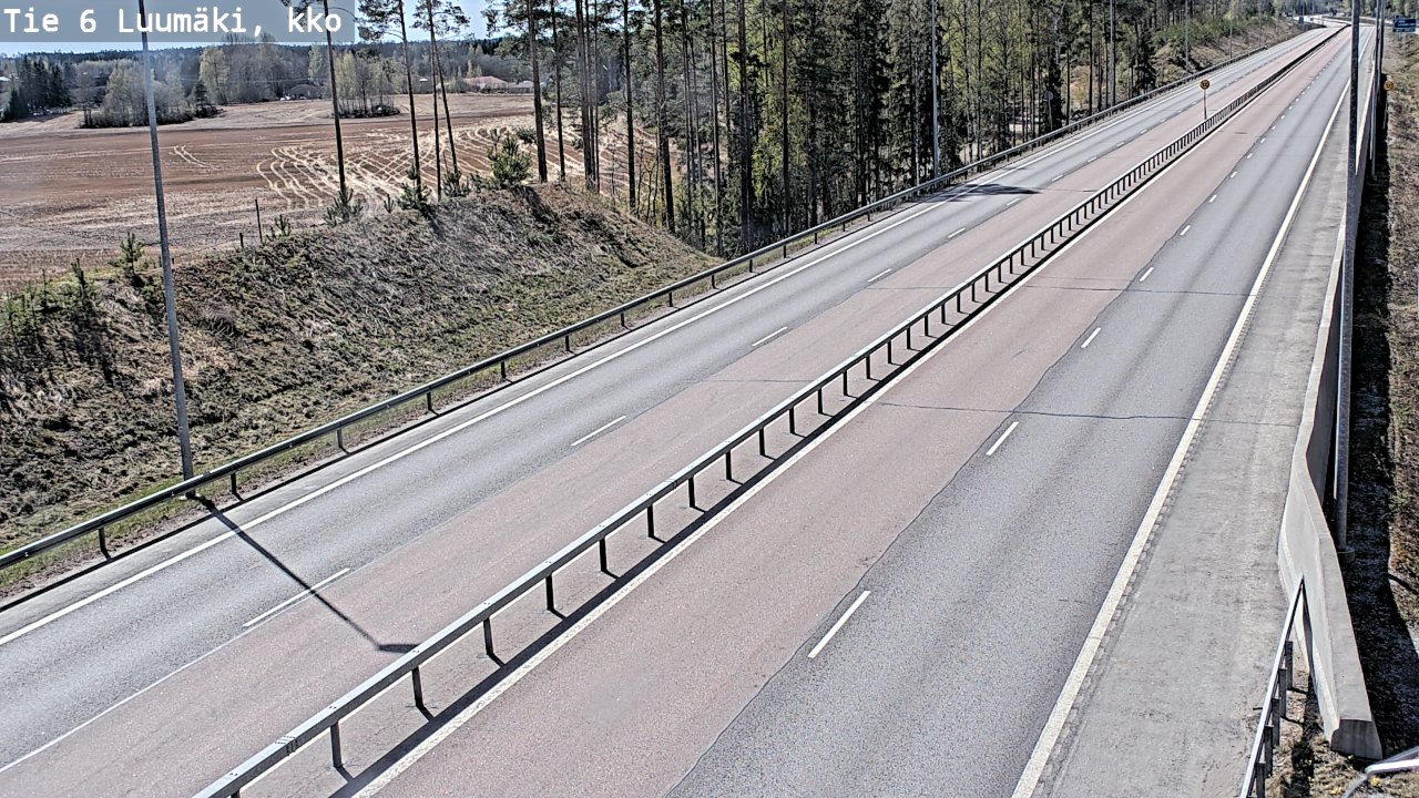 Kelikamerat Kuva Tie 6 Luumäki, kirkko, Luumäki, Etelä-Karjala