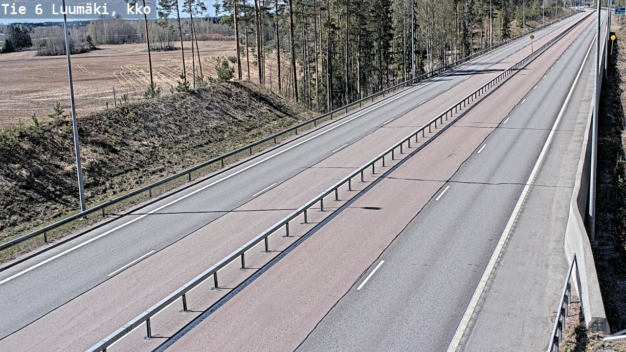 Kelikamerat Kuva Tie 6 Luumäki, kirkko, Luumäki, Etelä-Karjala