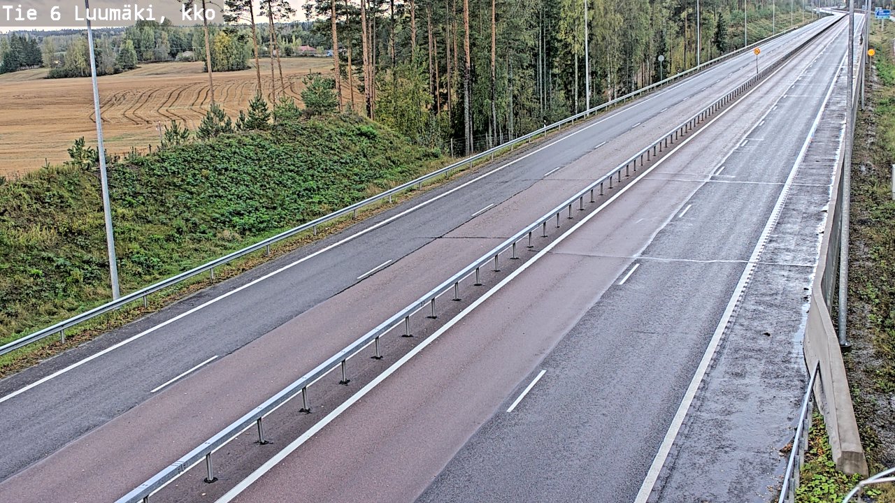 Kelikamerat Kuva Tie 6 Luumäki, kirkko, Luumäki, Etelä-Karjala