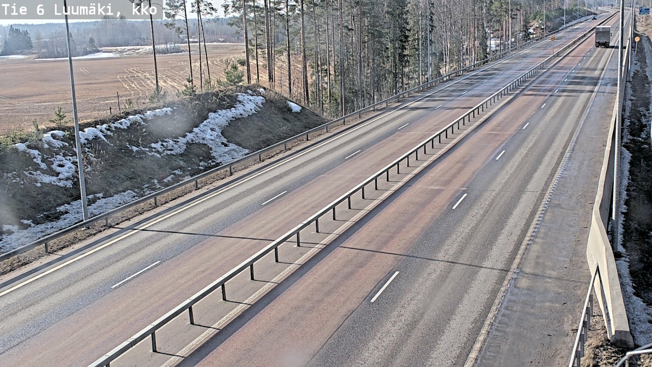 Weather Camera Image Road 6 Luumäki, kirkko, Luumäki, Etelä-Karjala
