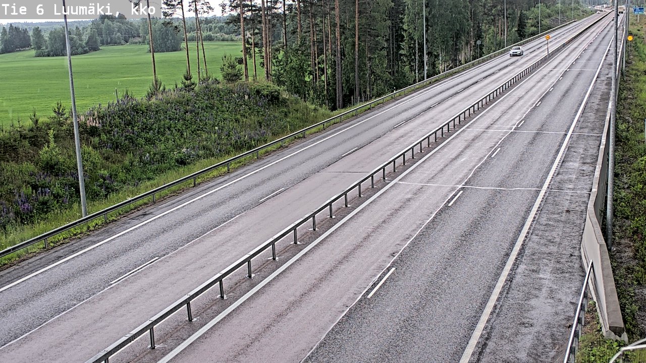 Kelikamerat Kuva Tie 6 Luumäki, kirkko, Luumäki, Etelä-Karjala
