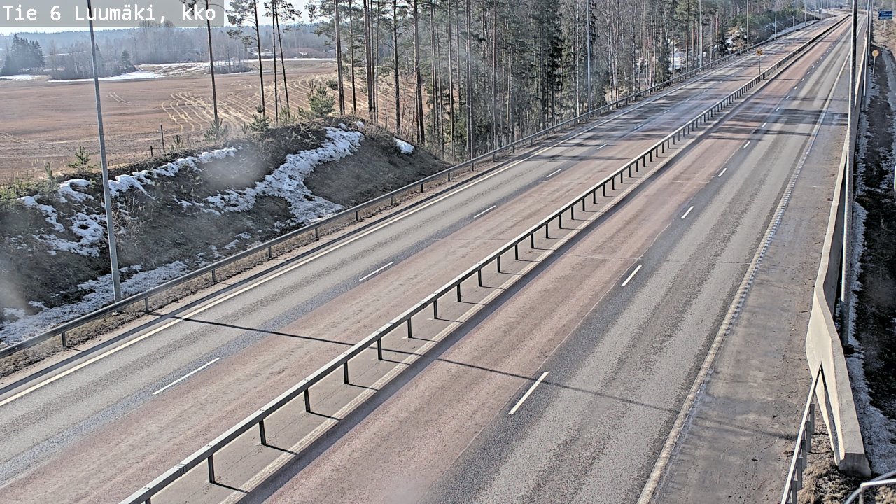Weather Camera Image Road 6 Luumäki, kirkko, Luumäki, Etelä-Karjala