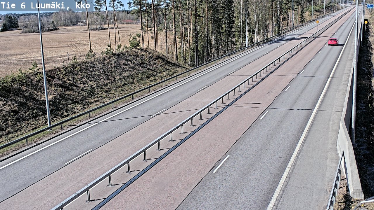 Kelikamerat Kuva Tie 6 Luumäki, kirkko, Luumäki, Etelä-Karjala