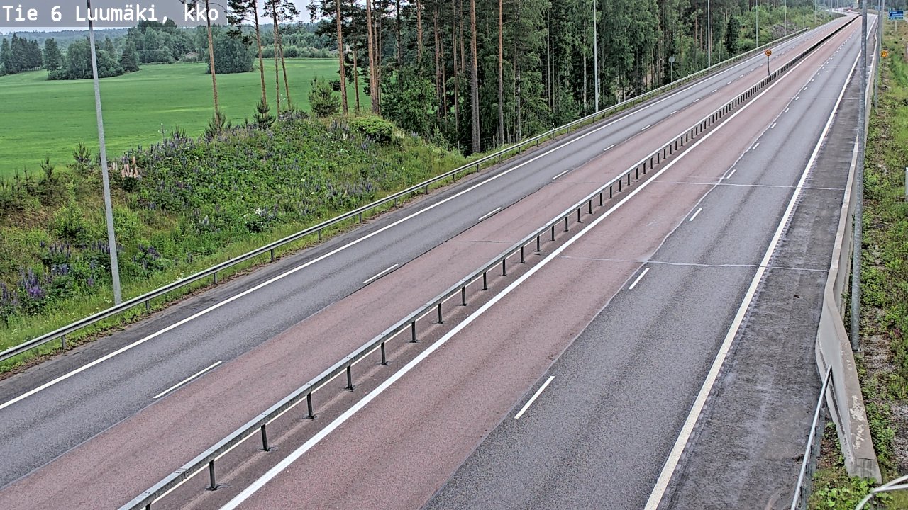 Kelikamerat Kuva Tie 6 Luumäki, kirkko, Luumäki, Etelä-Karjala