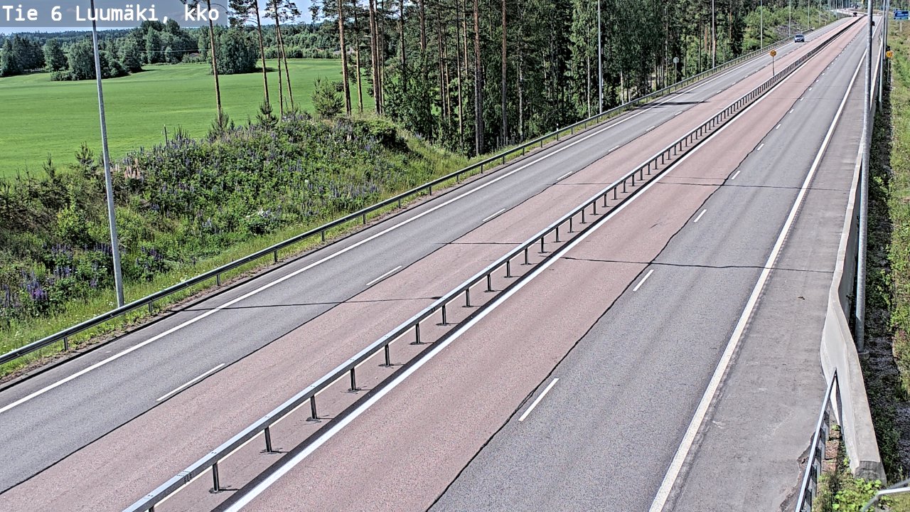 Kelikamerat Kuva Tie 6 Luumäki, kirkko, Luumäki, Etelä-Karjala