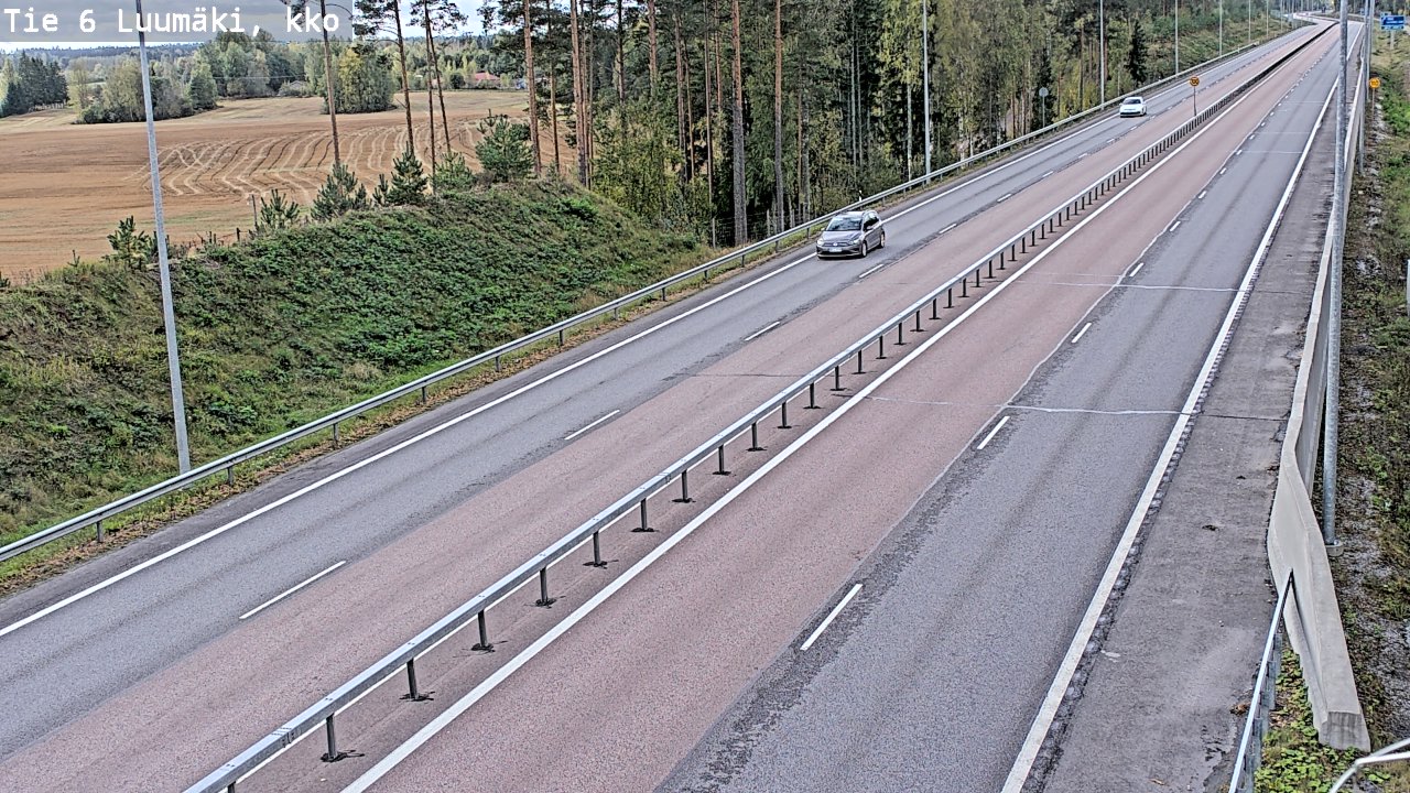 Kelikamerat Kuva Tie 6 Luumäki, kirkko, Luumäki, Etelä-Karjala