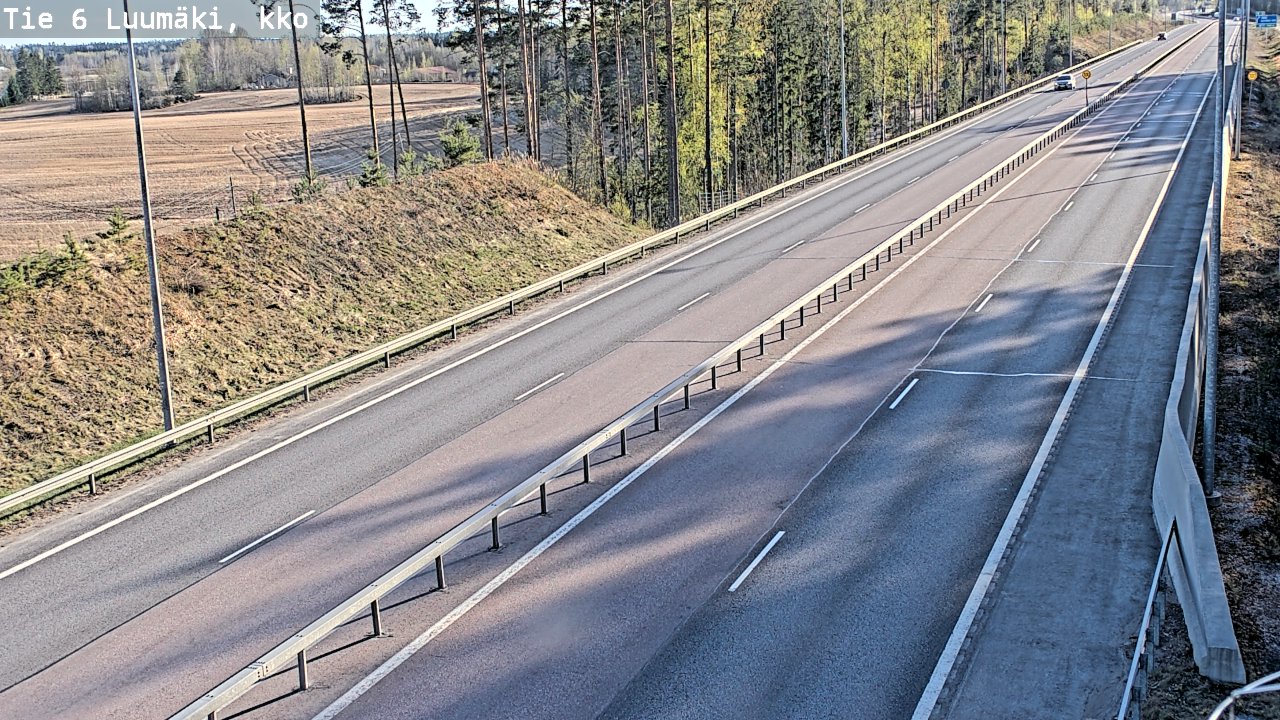 Kelikamerat Kuva Tie 6 Luumäki, kirkko, Luumäki, Etelä-Karjala