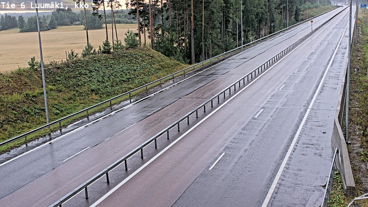 Kelikamerat Kuva Tie 6 Luumäki, kirkko, Luumäki, Etelä-Karjala