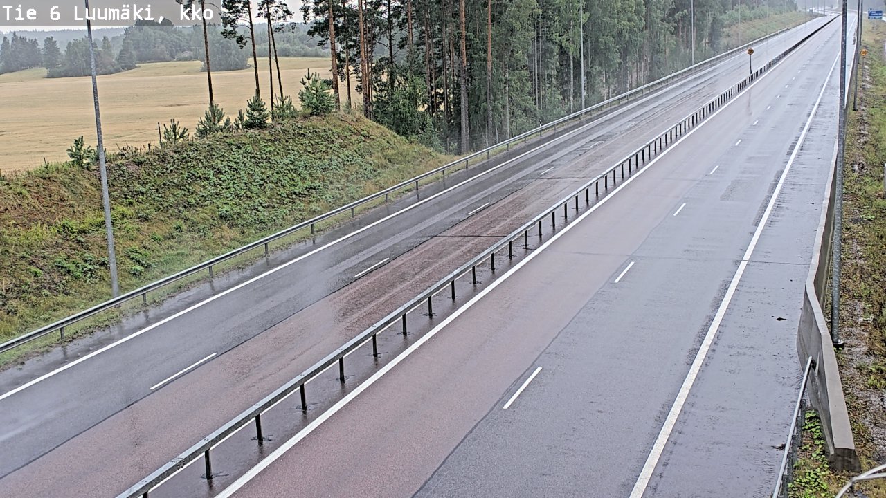 Kelikamerat Kuva Tie 6 Luumäki, kirkko, Luumäki, Etelä-Karjala