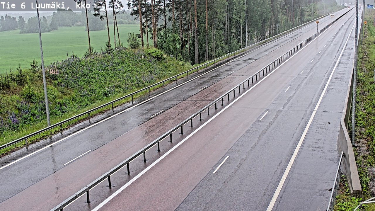 Kelikamerat Kuva Tie 6 Luumäki, kirkko, Luumäki, Etelä-Karjala