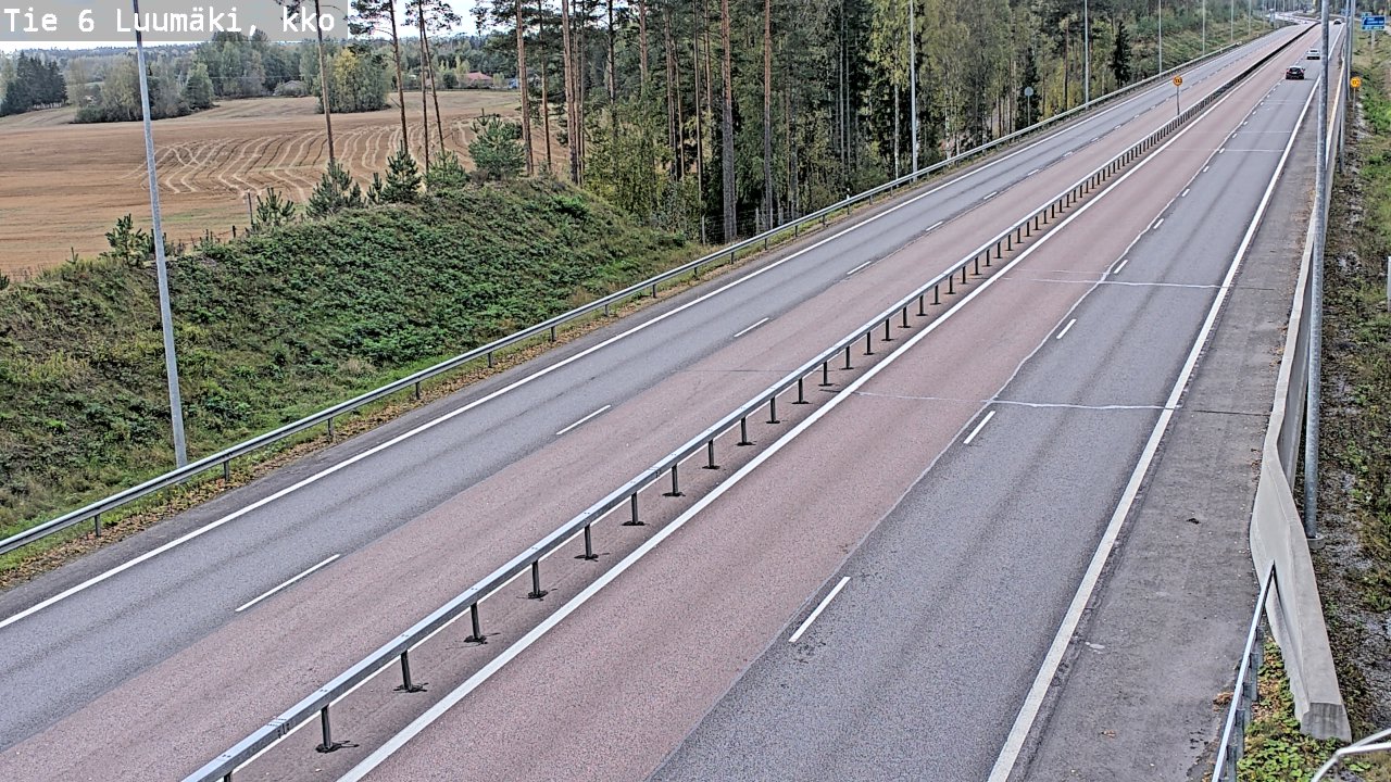 Weather Camera Image Road 6 Luumäki, kirkko, Luumäki, Etelä-Karjala