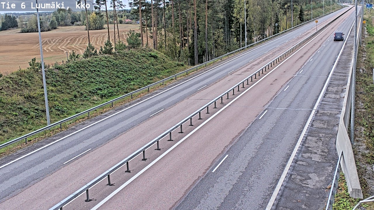 Weather Camera Image Road 6 Luumäki, kirkko, Luumäki, Etelä-Karjala