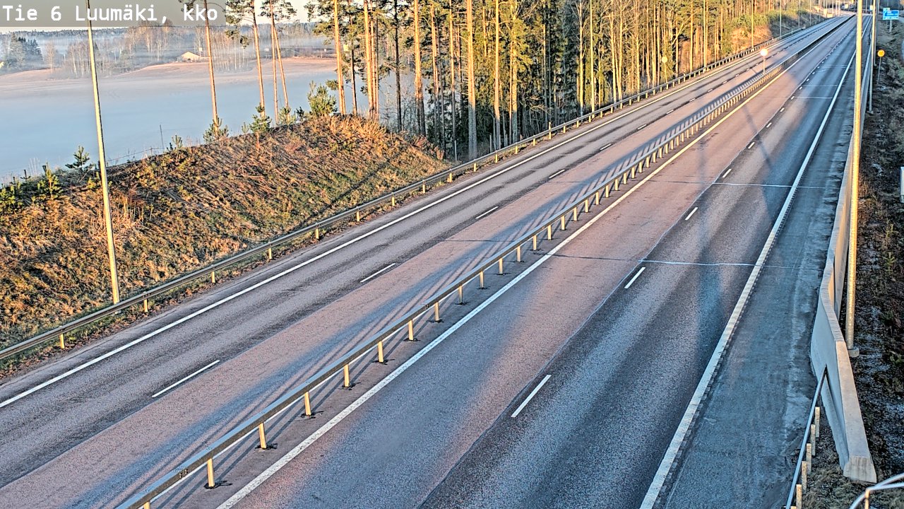 Kelikamerat Kuva Tie 6 Luumäki, kirkko, Luumäki, Etelä-Karjala