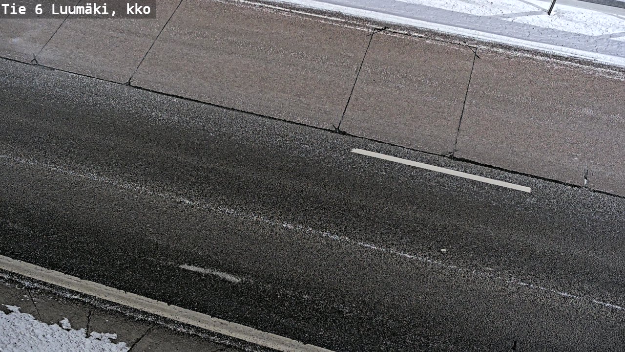 Weather Camera Image Väg 6 Luumäki, kirkko, Luumäki, Etelä-Karjala