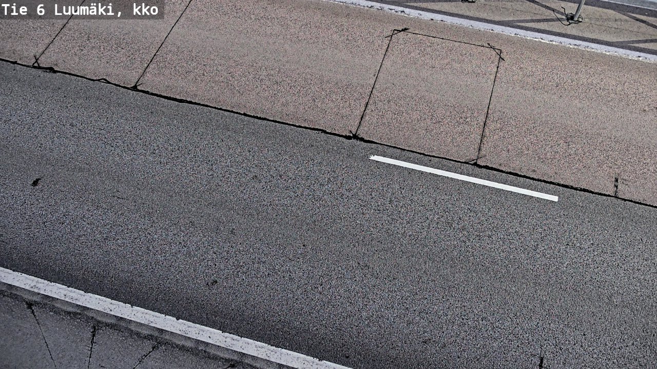 Weather Camera Image Väg 6 Luumäki, kirkko, Luumäki, Etelä-Karjala