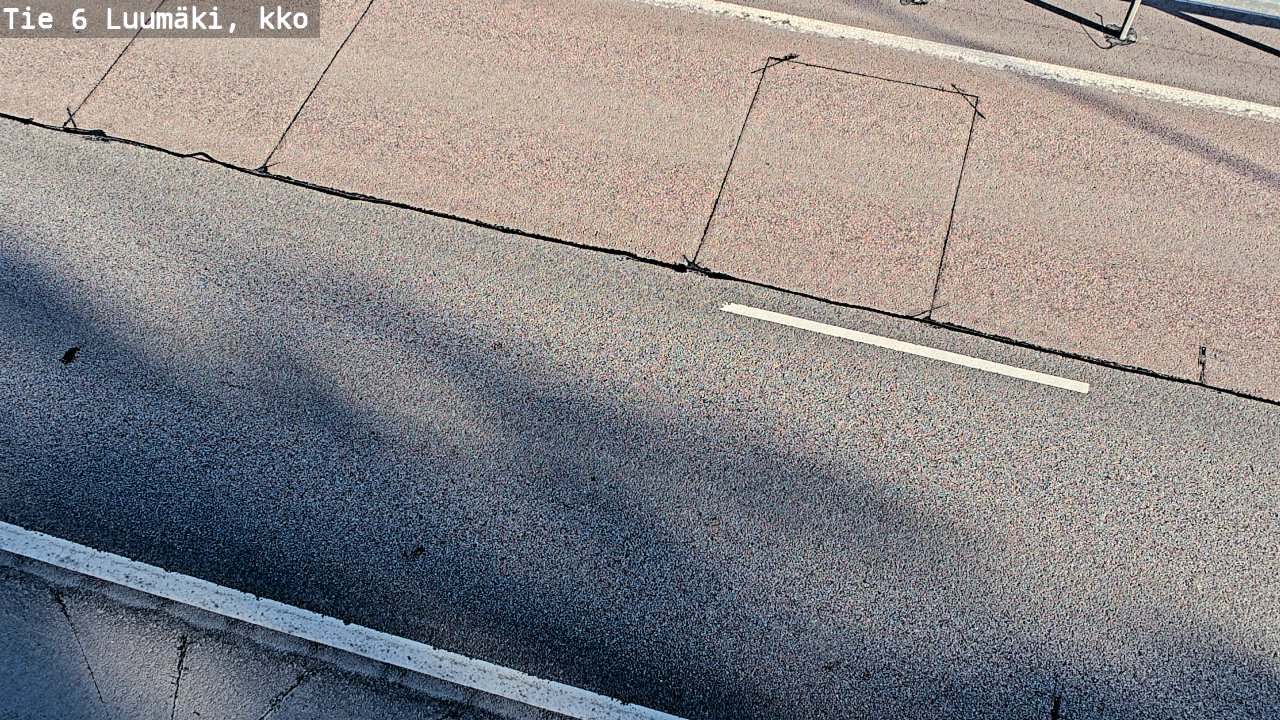 Weather Camera Image Väg 6 Luumäki, kirkko, Luumäki, Etelä-Karjala