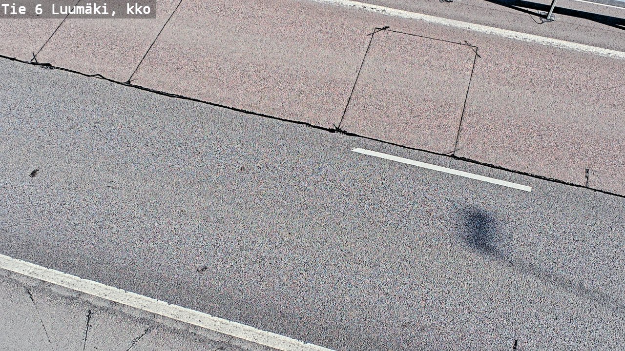 Weather Camera Image Väg 6 Luumäki, kirkko, Luumäki, Etelä-Karjala