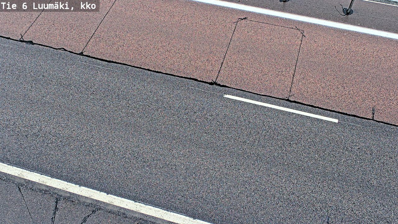 Weather Camera Image Väg 6 Luumäki, kirkko, Luumäki, Etelä-Karjala