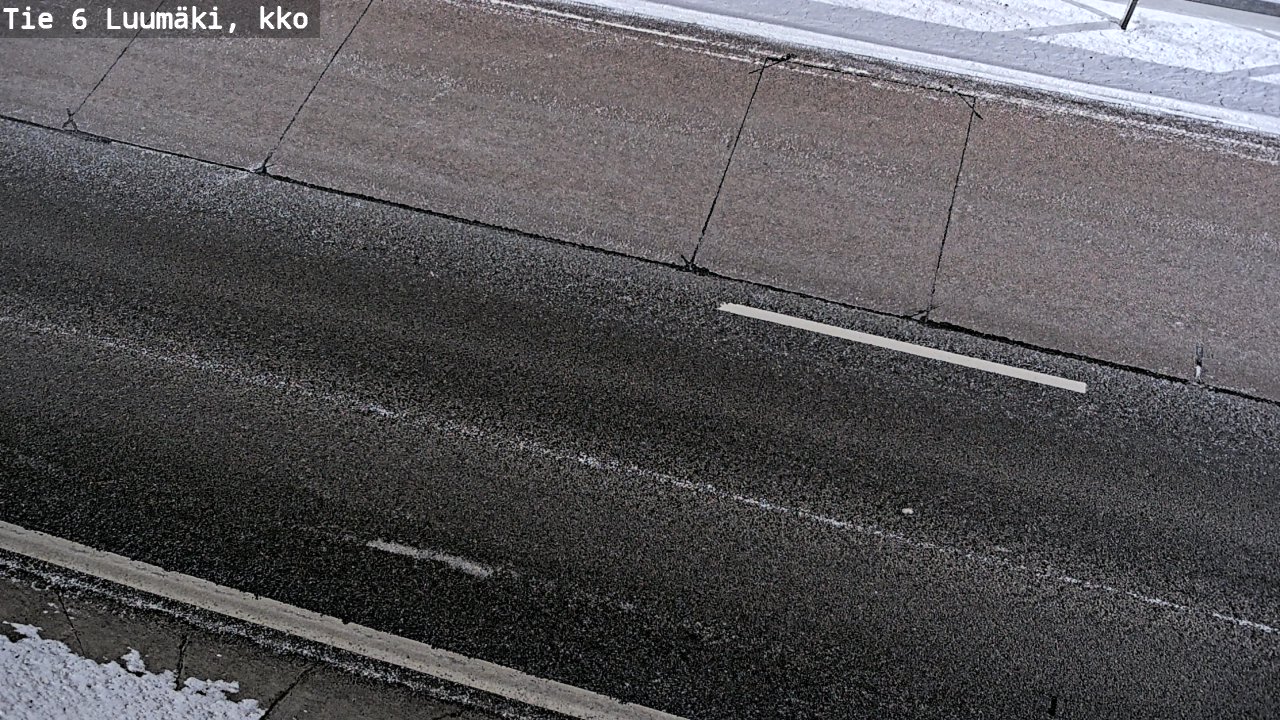 Weather Camera Image Väg 6 Luumäki, kirkko, Luumäki, Etelä-Karjala