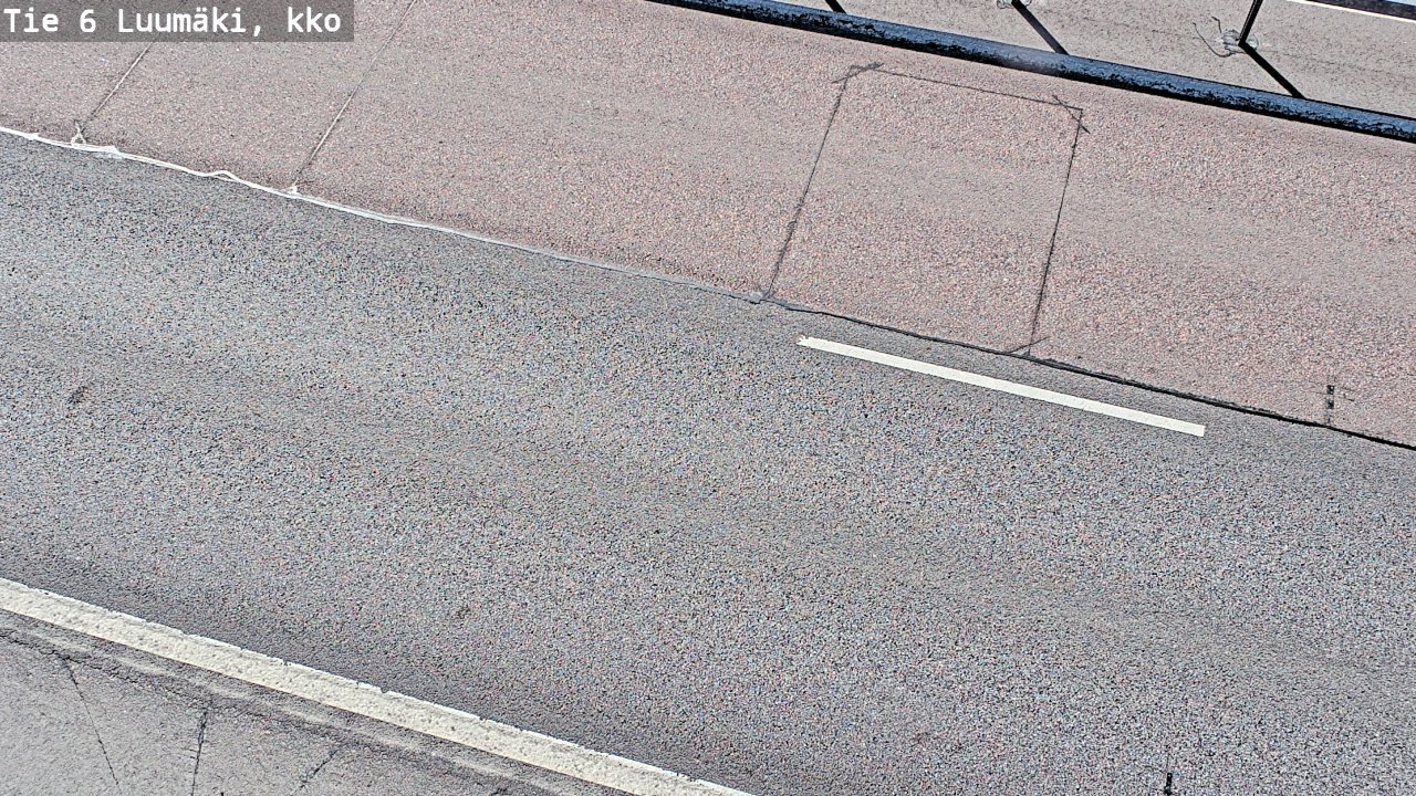 Weather Camera Image Väg 6 Luumäki, kirkko, Luumäki, Etelä-Karjala