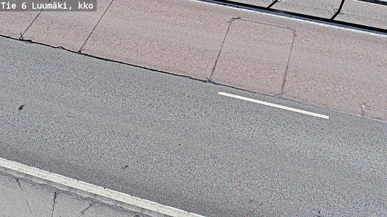 Weather Camera Image Väg 6 Luumäki, kirkko, Luumäki, Etelä-Karjala