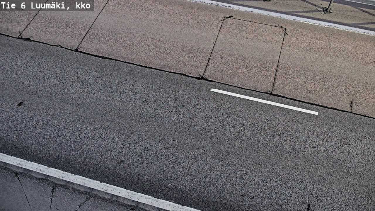 Weather Camera Image Väg 6 Luumäki, kirkko, Luumäki, Etelä-Karjala