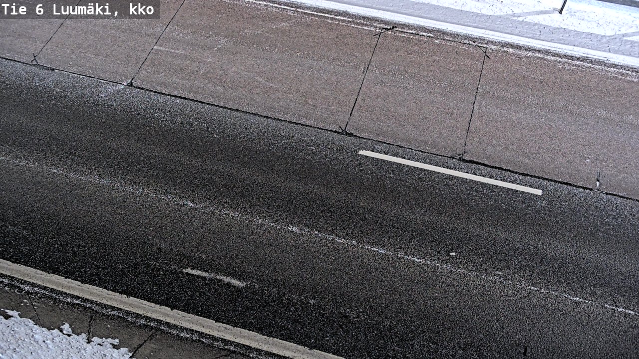 Weather Camera Image Väg 6 Luumäki, kirkko, Luumäki, Etelä-Karjala