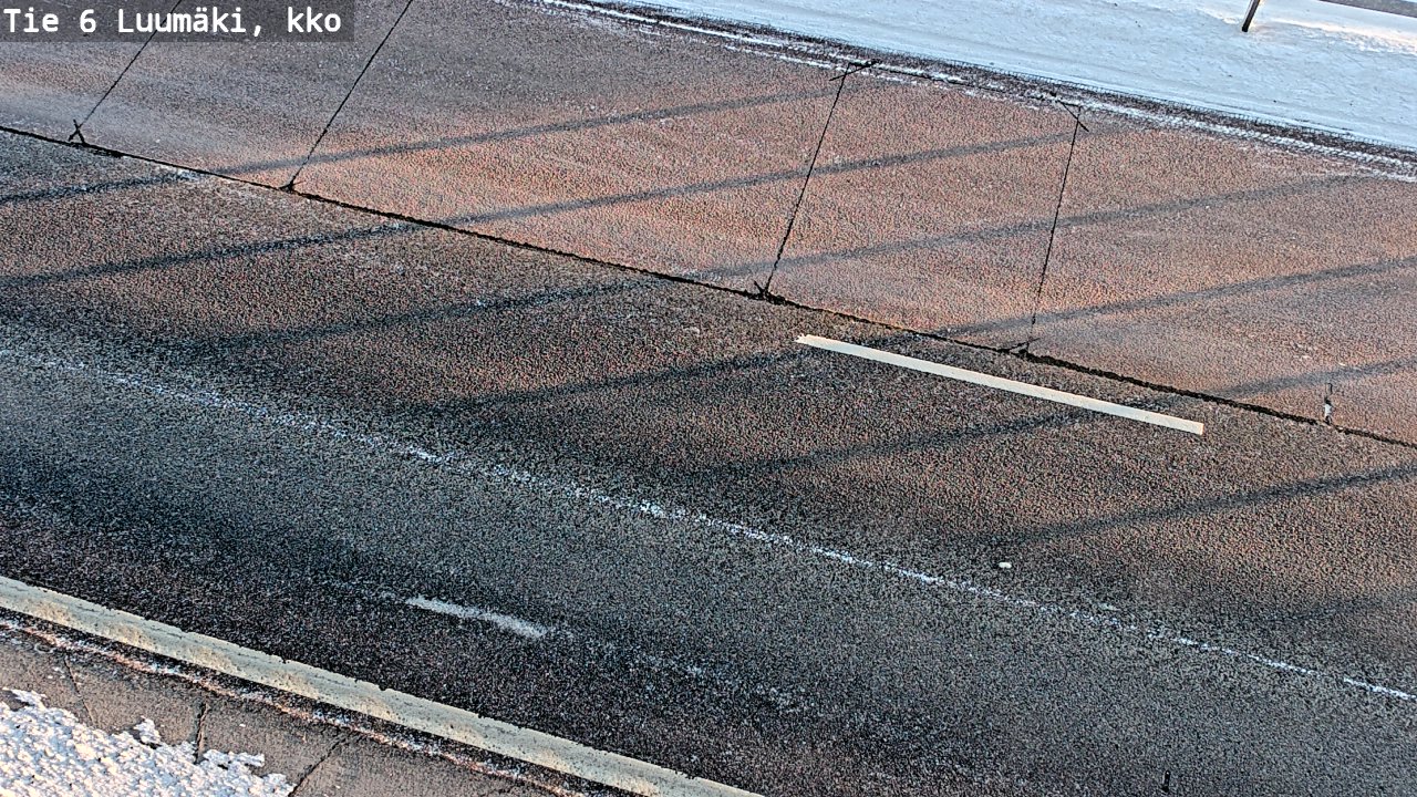 Weather Camera Image Väg 6 Luumäki, kirkko, Luumäki, Etelä-Karjala